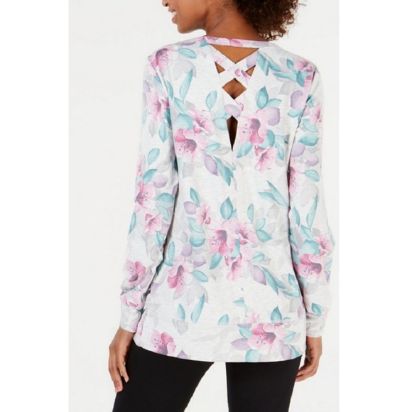 🍃⚘Ideology⚘🍃Printed Lattice Back Top - Picture 2 of 4